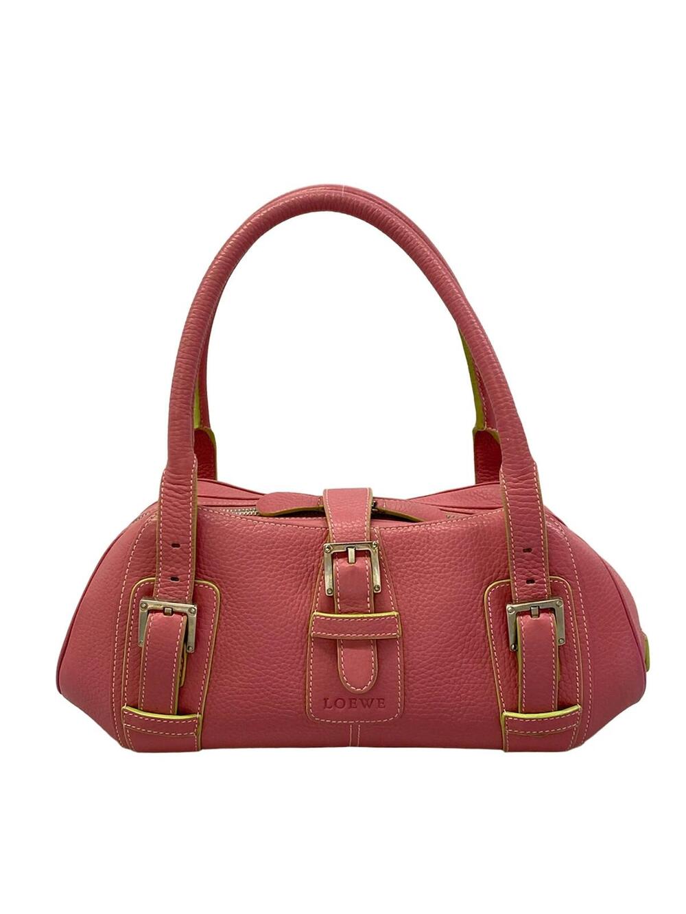 Loewe Senda Pink Leather Handbag #368629L73B